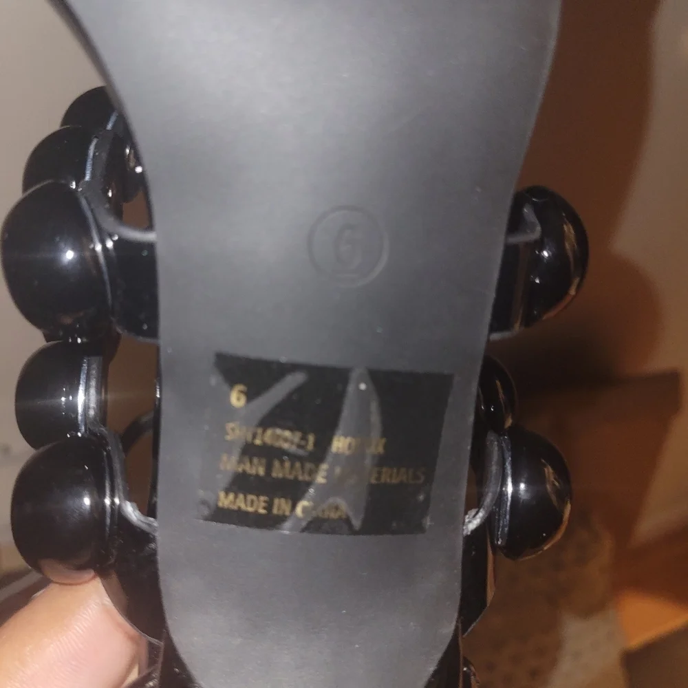 Fashion Nova Black Platform Heels Size 6